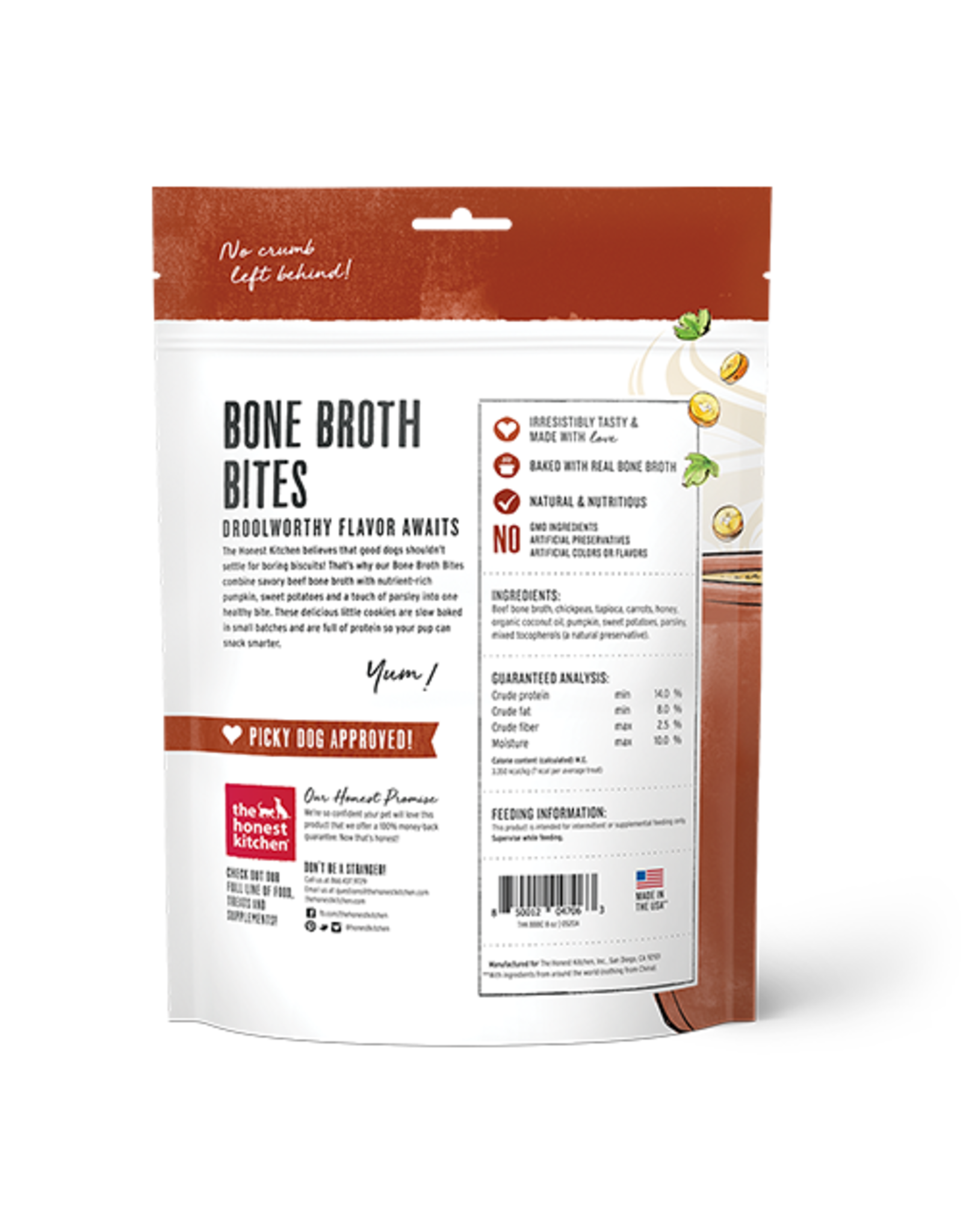 The Honest Kitchen The Honest Kitchen® Bone Broth Bites Beef Bone Broth, Sweet Potatoes & Parsley for Dogs 8 oz