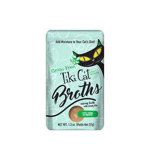 TIKI Tiki Cat® Broths™ Tuna in Broth Wet Cat Food Topper 12 x 1.3 oz