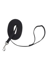 COASTAL Train Right Cotton Web Training Leash For Dog- Black 1X1PC 5/8inx30ft