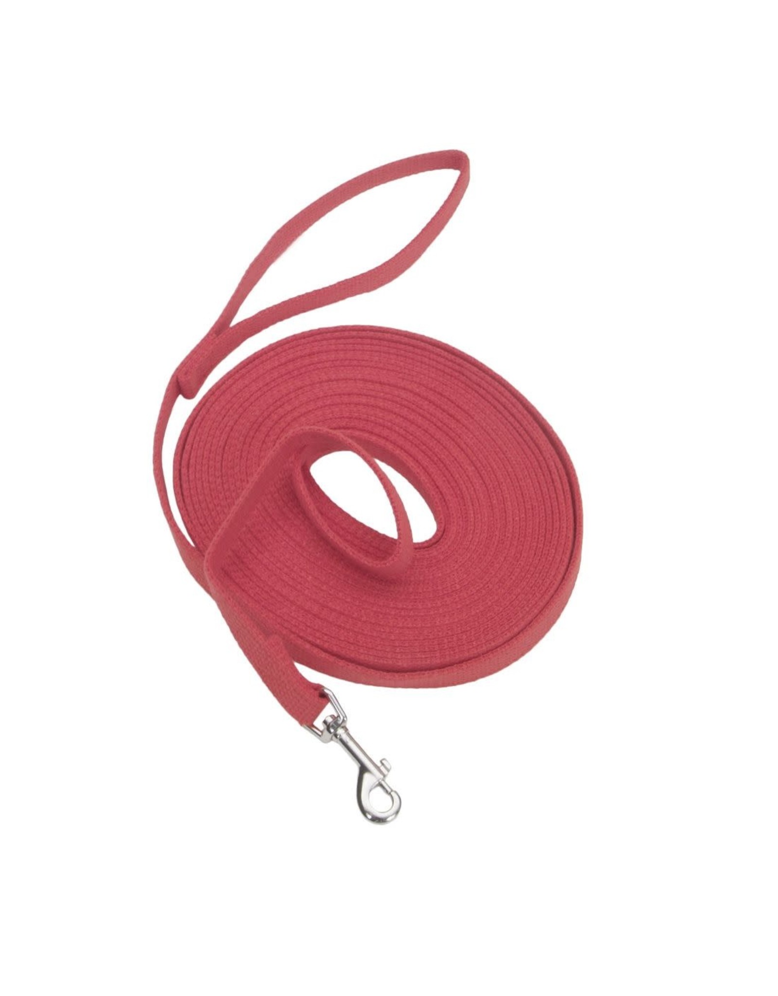 COASTAL Train Right Cotton Web Training Leash For Dog- Red 1X1PC 5/8inx30ft