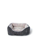 Bud-Z Cuddler Corduroy Bed Grey Dog 1X1PC 18x16in