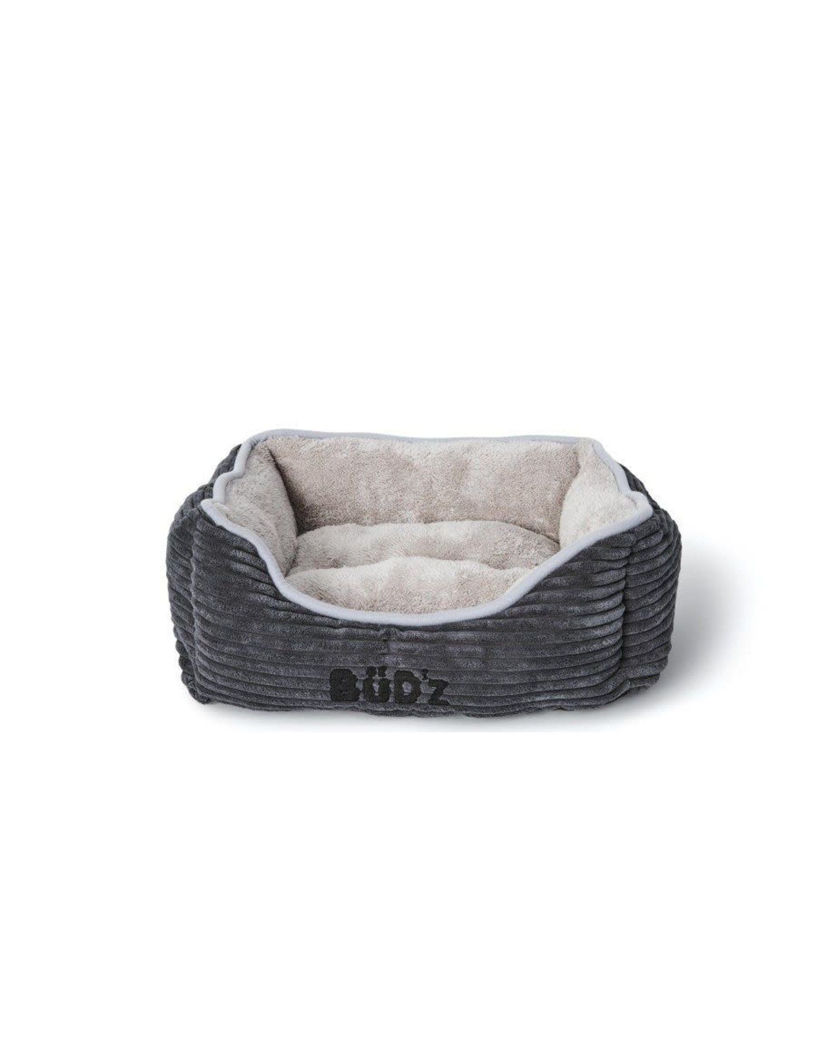 Bud-Z Cuddler Corduroy Bed Grey Dog 1X1PC 18x16in