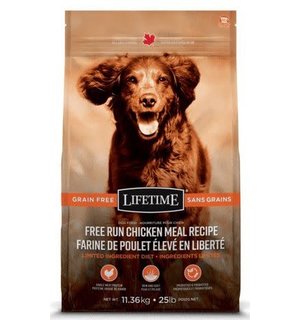 Lifetime Lifetime All Life Stages Grain Free Free Run Chicken Dog Food 11.36KG