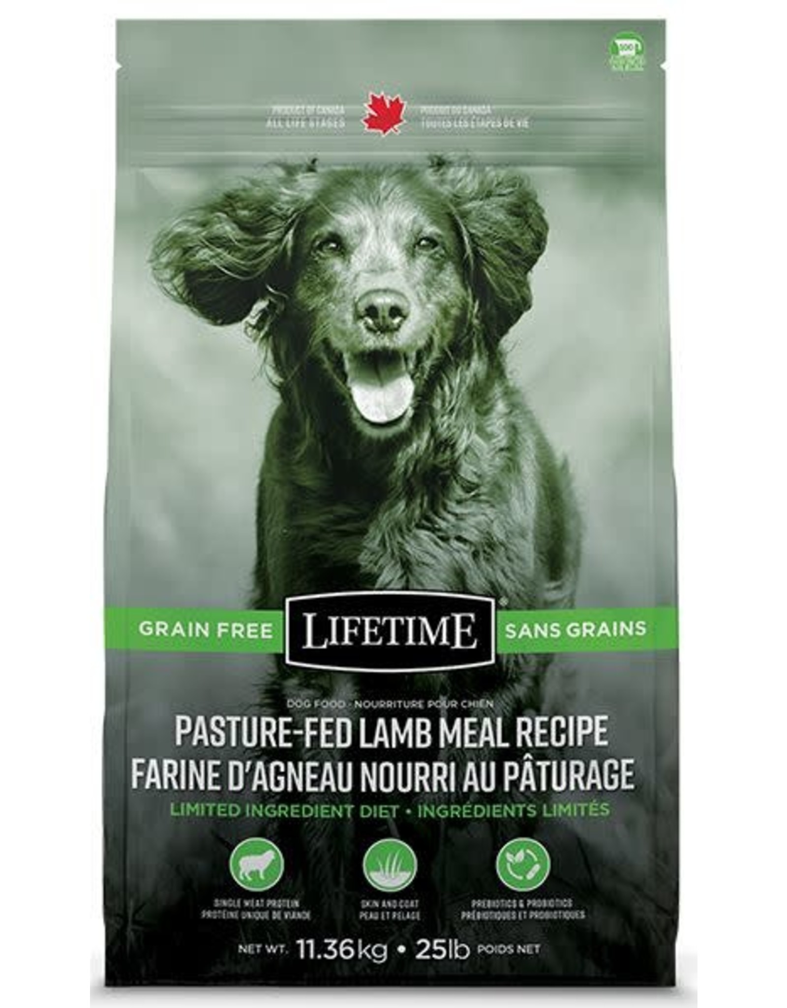 Lifetime Lifetime All Life Stages Grain Free Pasture Fed Lamb Dog Food 11.36KG