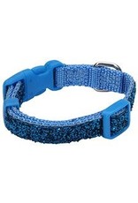 LI'L PALS Li'L Pals Adjustable Collar With Glitter Overlay Blue Dog 1pc 3/8x6-8in