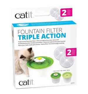 Catit Catit  Triple Action Fountain Filter 2 pack