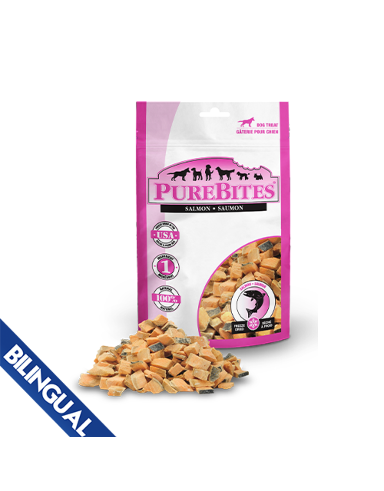 PUREBITES® SALMON FREEZE-DRIED DOG TREATS 33 GM