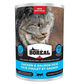 Boreal Boreal West Coast Chicken And Salmon Pate Canned Cat Food 1x400g