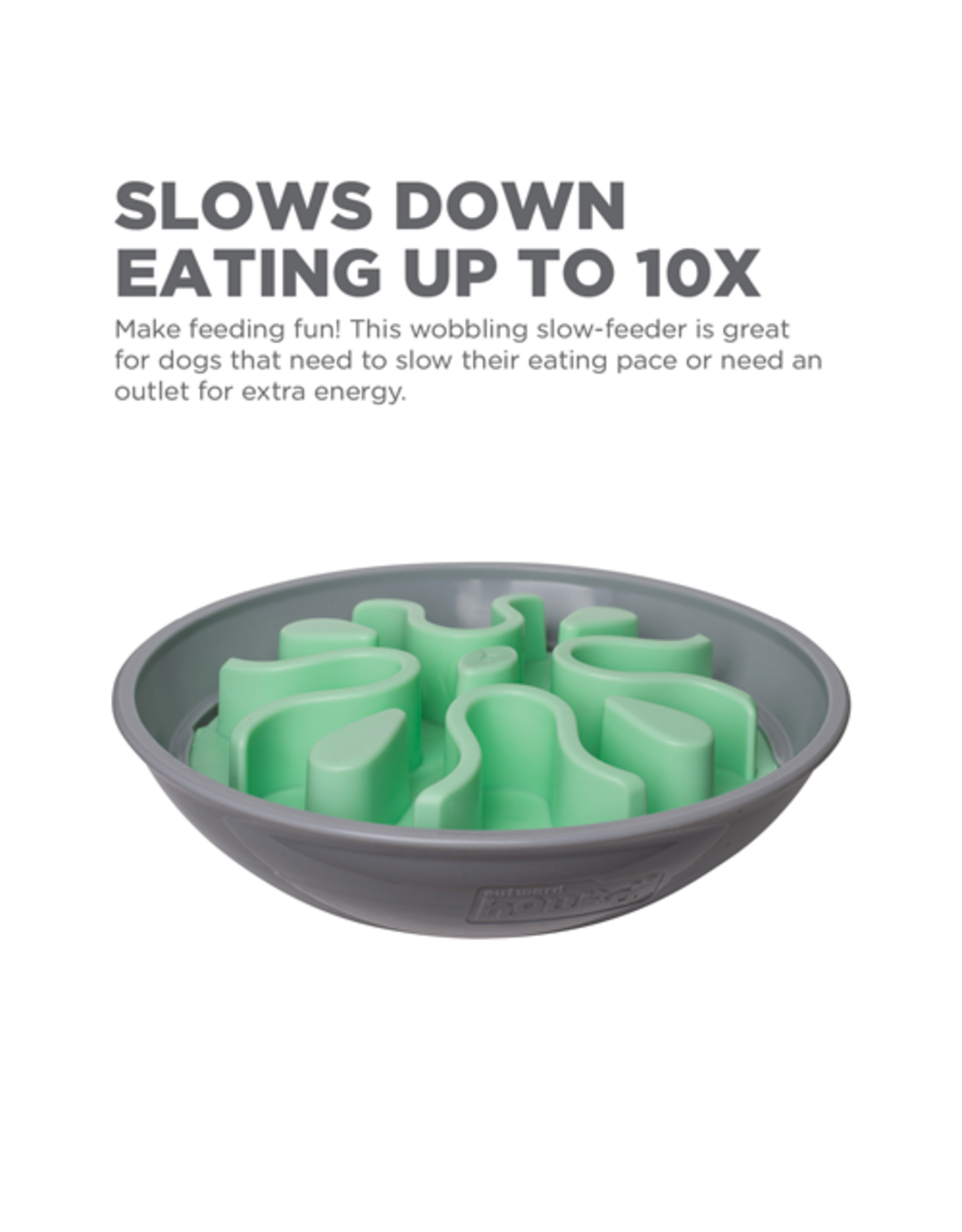 Outward Hound® Fun Feeder Wobble Slow Feeder Bowl Multicolor