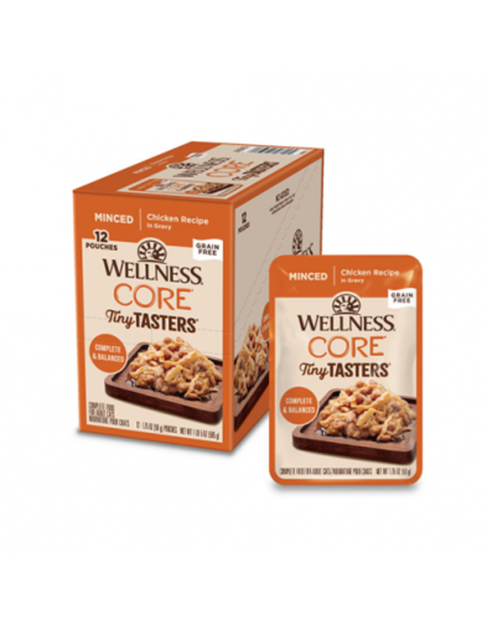 Wellness Wellness® CORE® Tiny Tasters™ Minced Chicken in Gravy Wet Cat Food 1.75oz