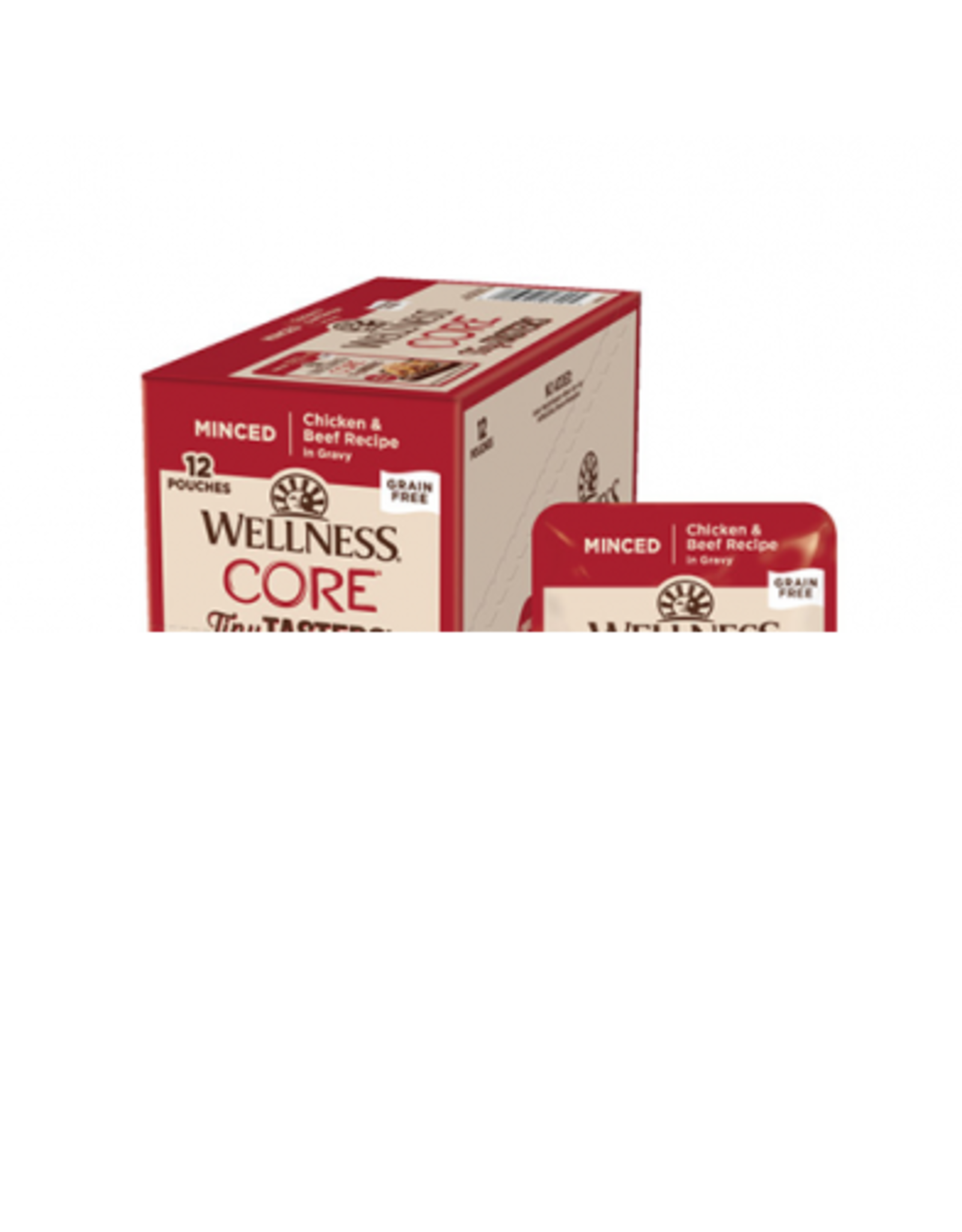 Wellness Wellness® CORE® Tiny Tasters™ Minced Chicken & Beef in Gravy Wet Cat Food 1.75oz