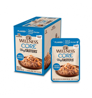 Wellness Wellness® CORE® Tiny Tasters™ Flaked Tuna & Shrimp in Sauce Wet Cat Food 1.75oz