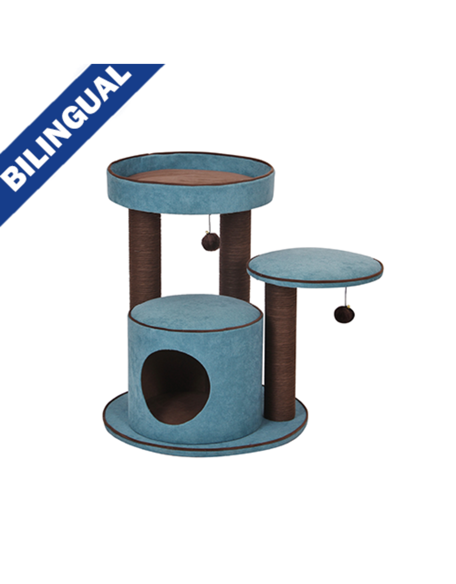 PetPals PetPals Group© MEADOWS Chenille 2-Level Cat Tree