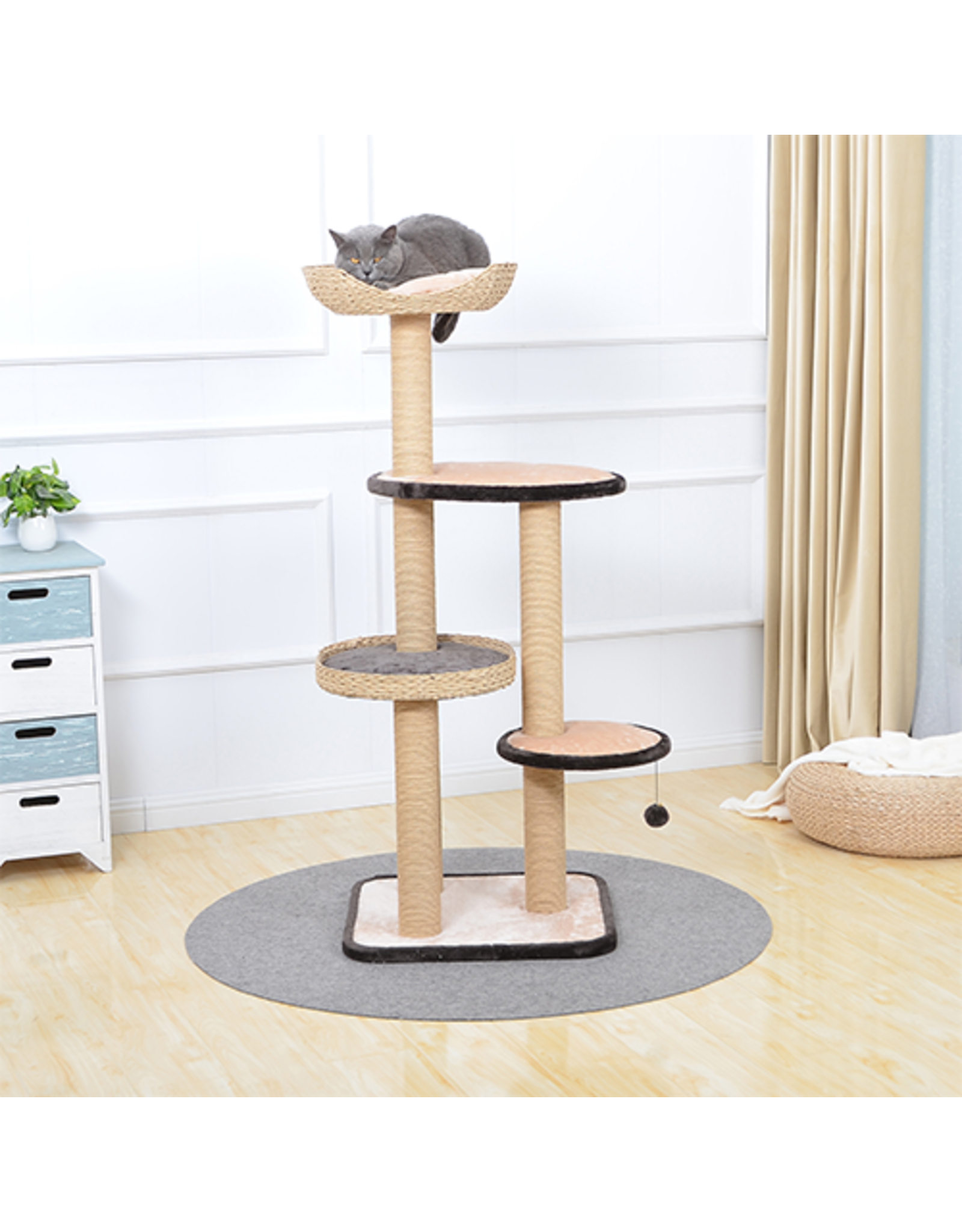 PetPals PetPals Group© TREEHOUSE Natural 4-Level Cat Tree