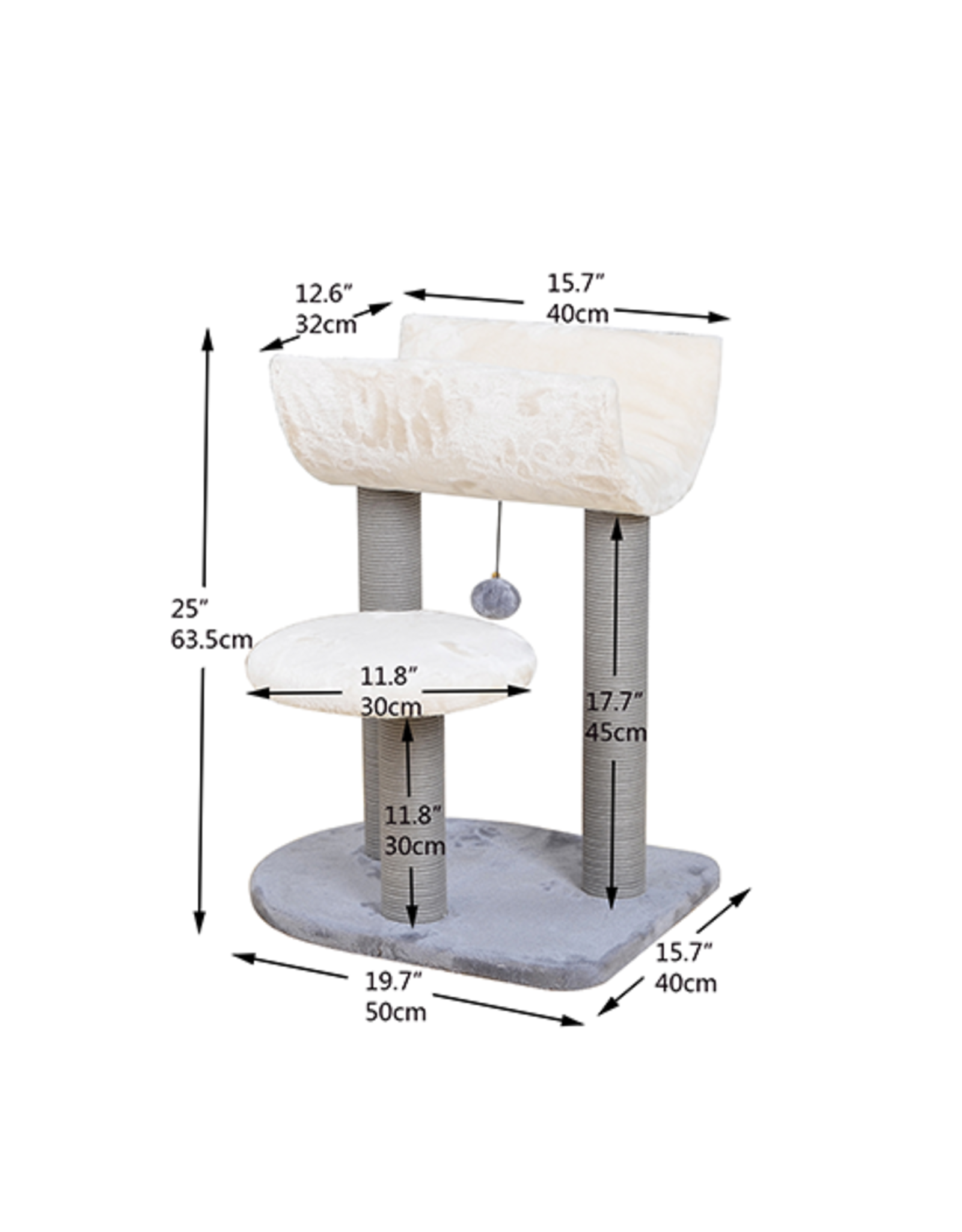 PetPals PetPals Group© CRADLE Minimalist 3-level Cat Tree Tower