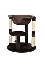 BUD-Z 2 Level Cat Tree with Suspended Bed Brown