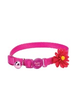 Safe Cat Embellished Fashion Collar Pink Cat 1pc 3/8x8-12in