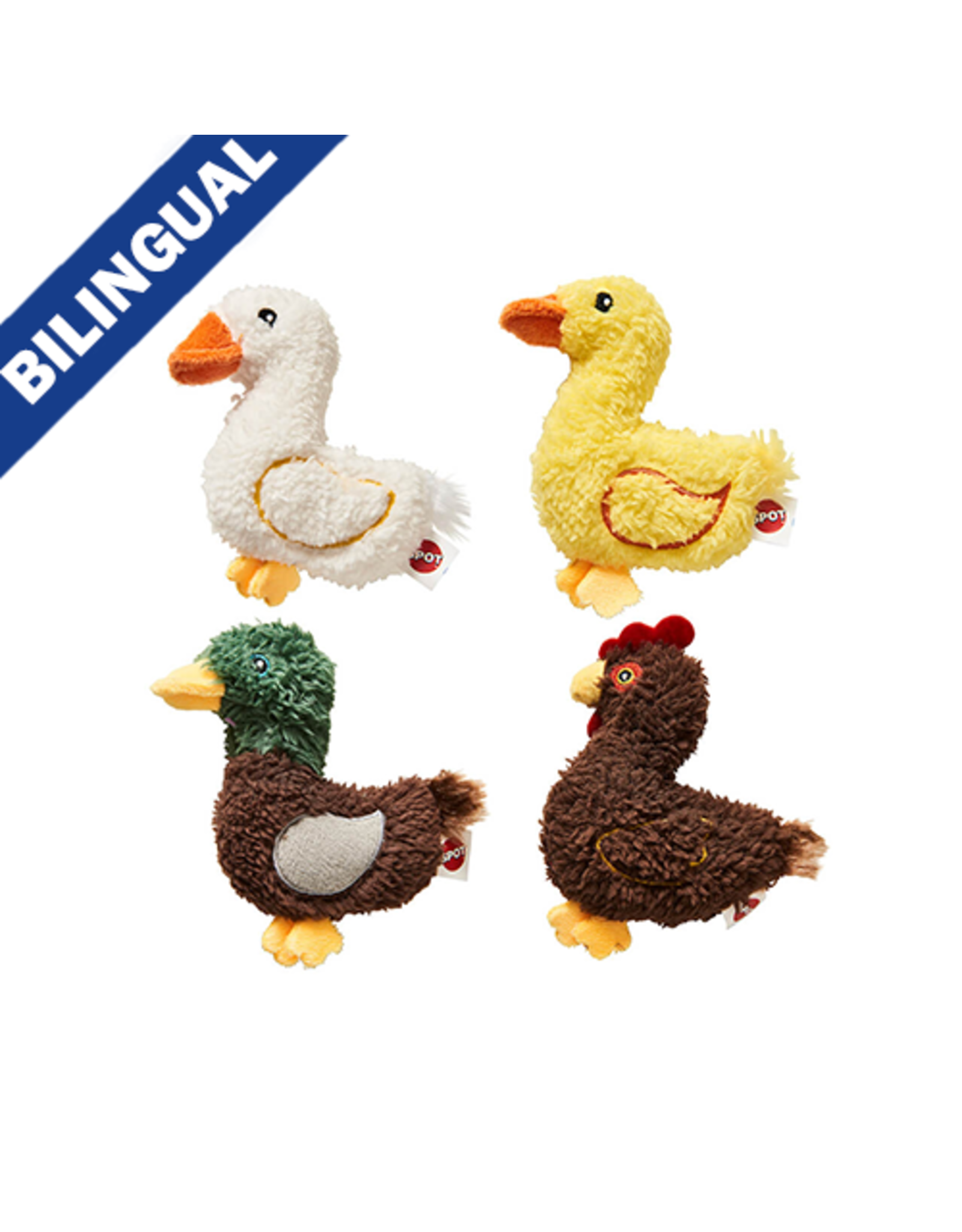 Spot SPOT® Love The Earth Barnyard Bird Assorted 4" Cat Toy