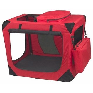 Pet Gear Generation II Deluxe Portable Soft Crate - Small/Red