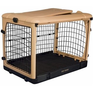 Pet Gear Deluxe Steel Dog Crate With Pad - Small