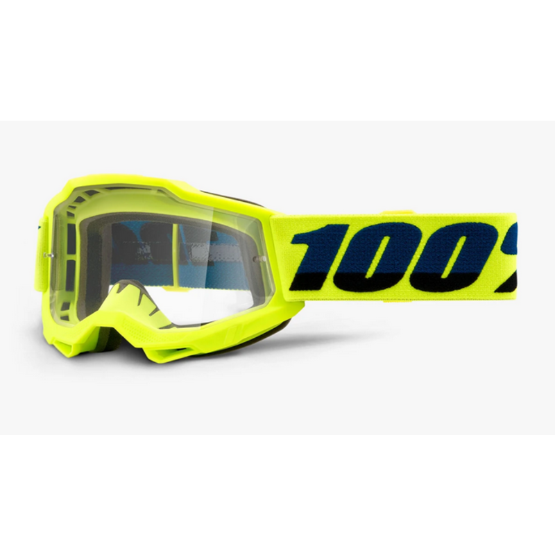 100% 100% ACCURI 2 Youth Goggle Fluo Yellow - Clear Lens