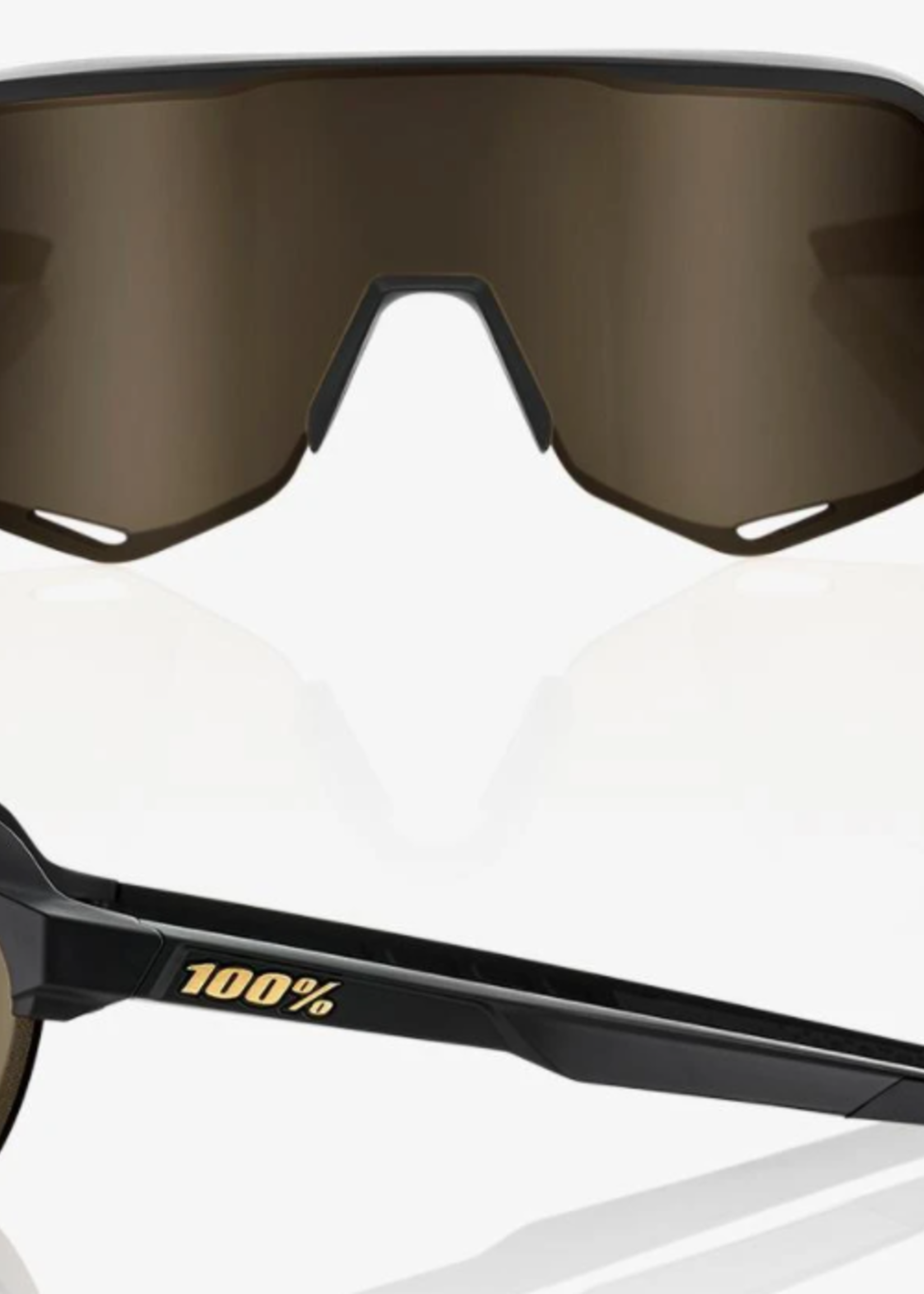 100% 100% S2 - Matte Black - Soft Gold Mirror