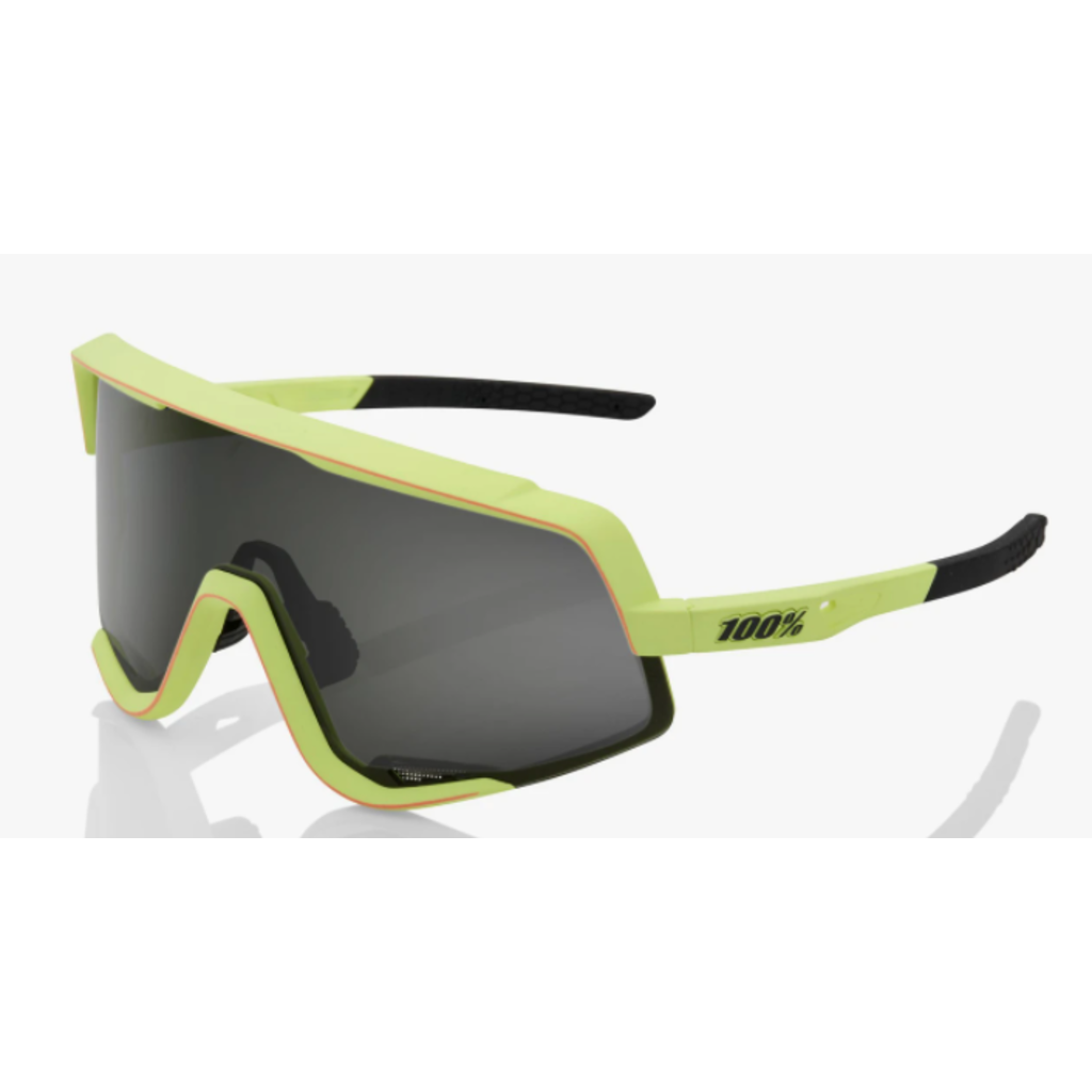 100% 100% Glendale - Soft Tact Washed Out Neon Yellow - Smoke Lens
