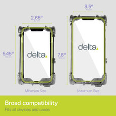 Delta Delta Hefty+ Phone Holder - Clear Gray
