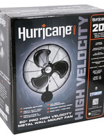 Hurricane Hurricane Pro High Velocity Oscillating Metal Wall Mount Fan 20 in