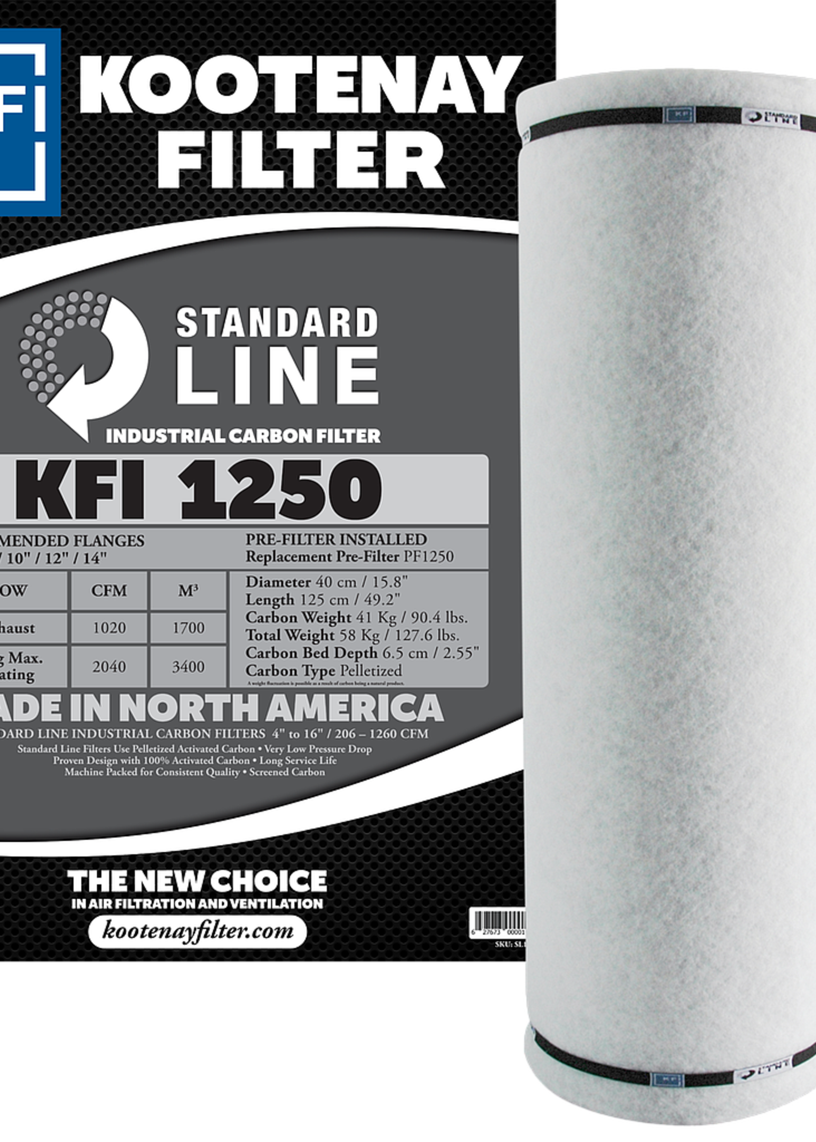 KFI KFI 1250, 1020cfm Pelletized Carbon