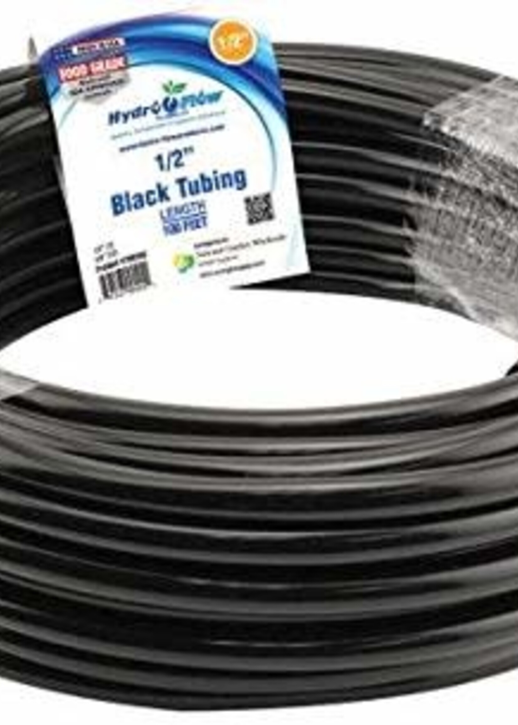 Hydro Flow Hydro Flow Vinyl Tubing 1/2" X 100FT BLK