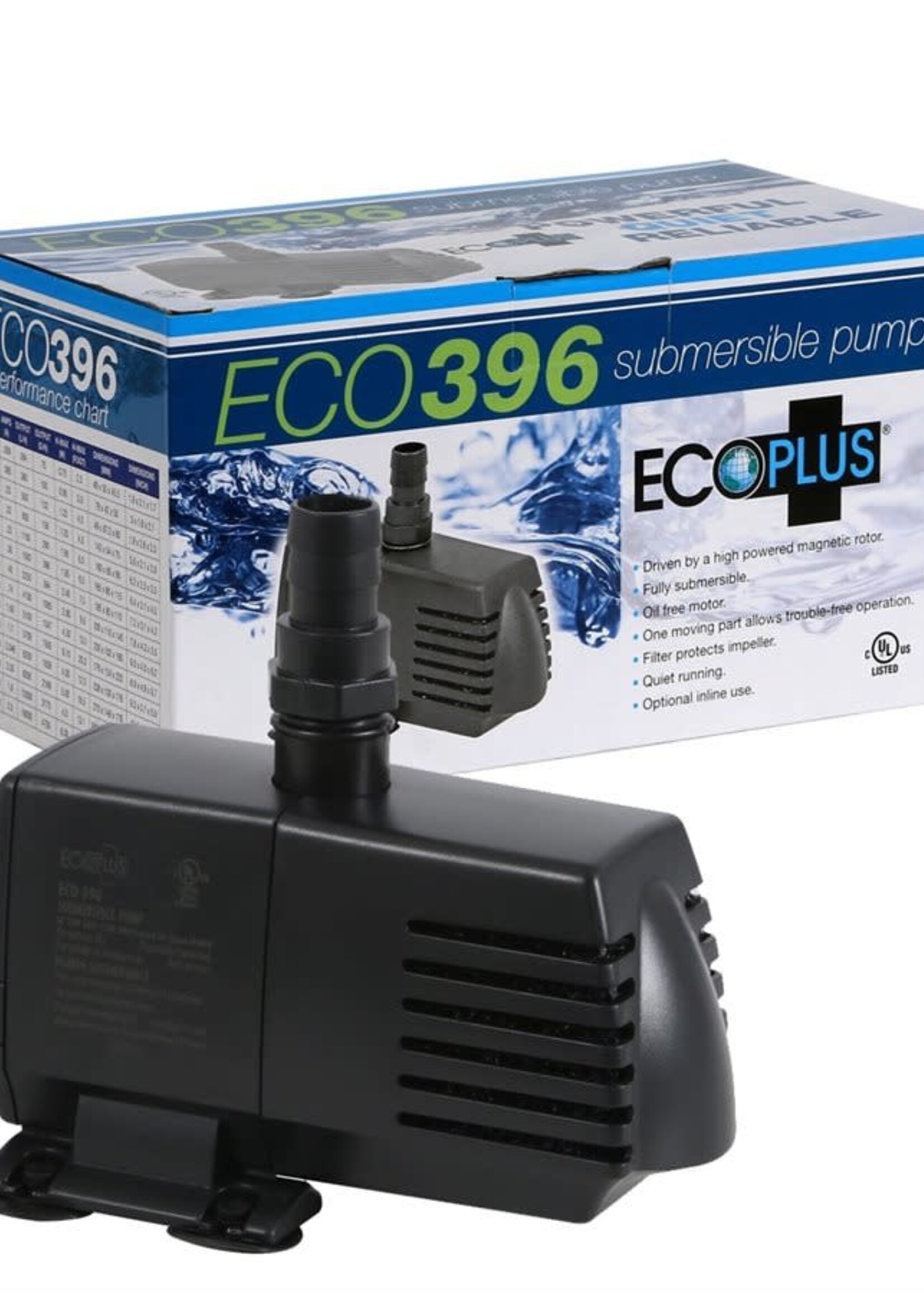 EcoPlus Eco 396 Fixed Flow Submersible/Inline Pump 396 GPH (24/Cs)