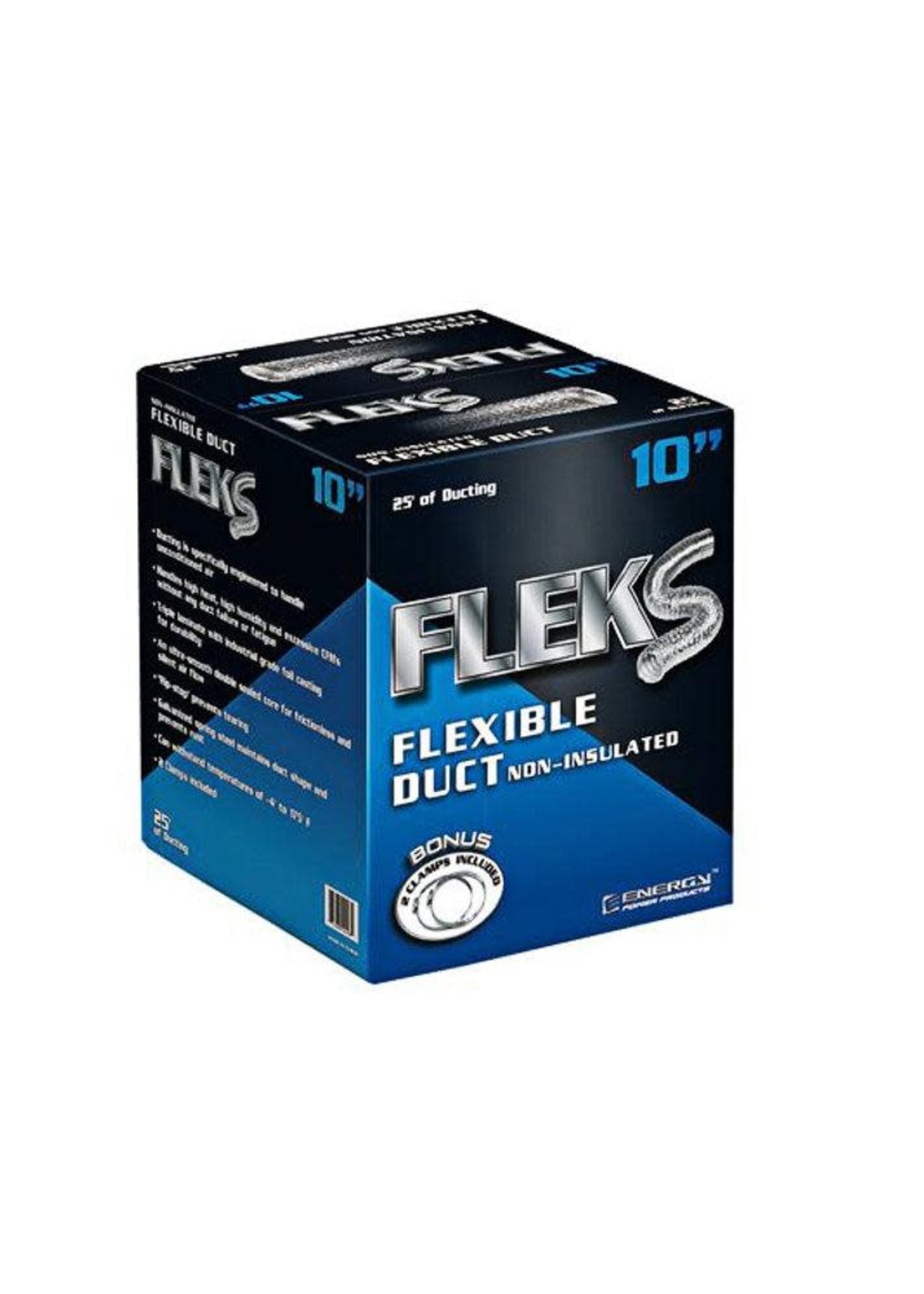 Fleks Ducting Aluminum 10” W/2 Clamps