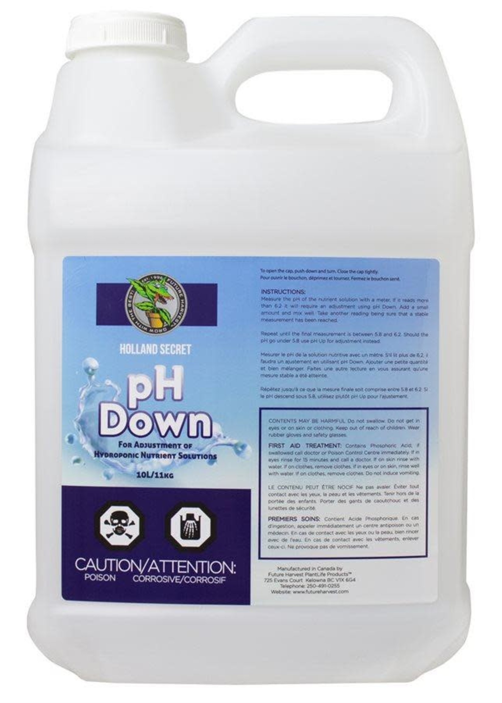 Future Harvest Ph Down 10 Litre 2.5 gallon