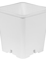 Gro Pro Premium White Square Pot 9 x 9 in 10.5 in