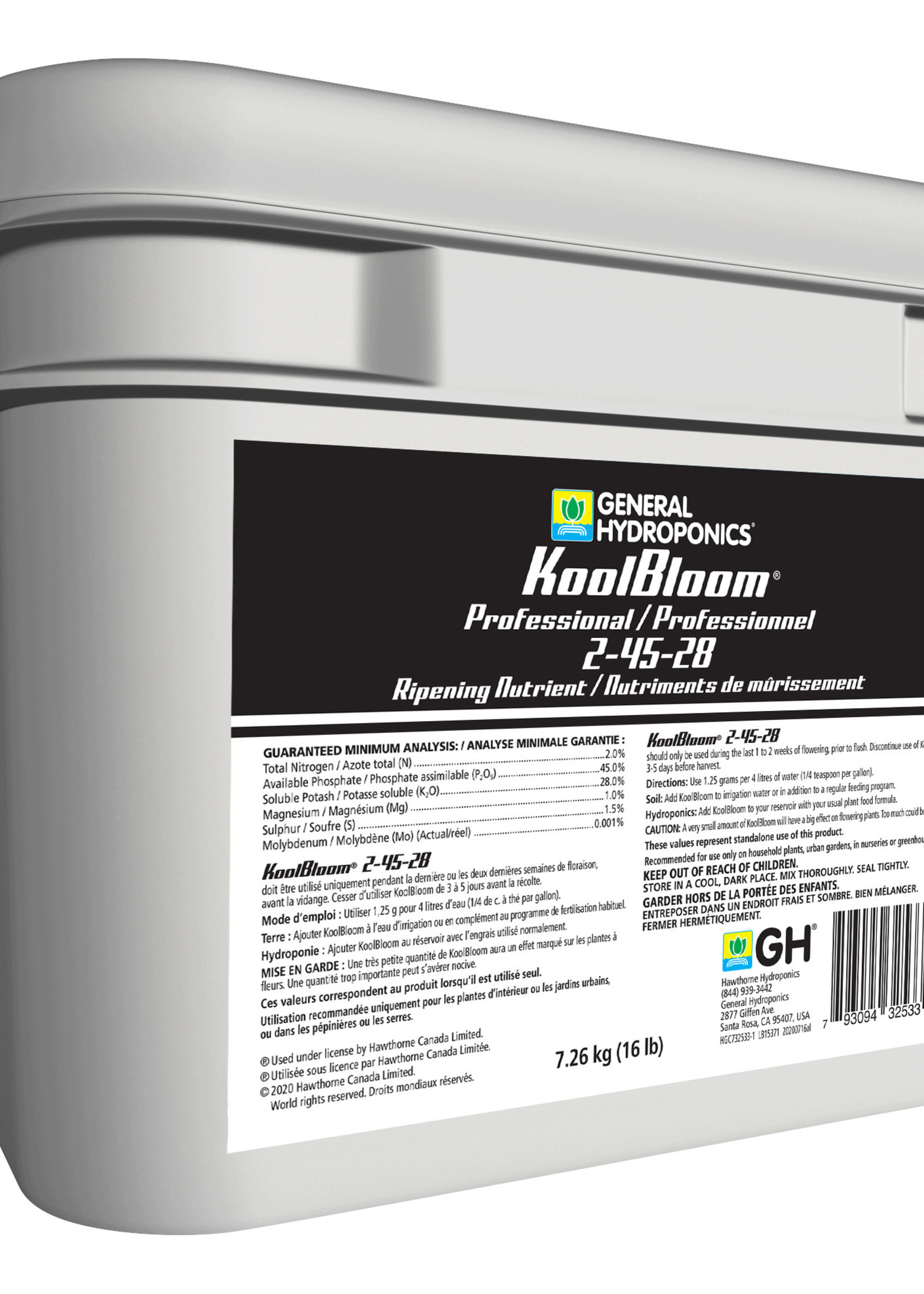 General Hydroponics GH KoolBloom 2.2 lb (12/Cs)