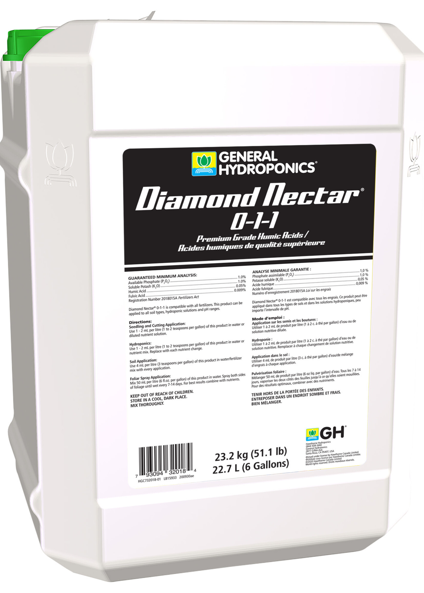 General Hydroponics GH Diamond Nectar Pro 6 Gallon