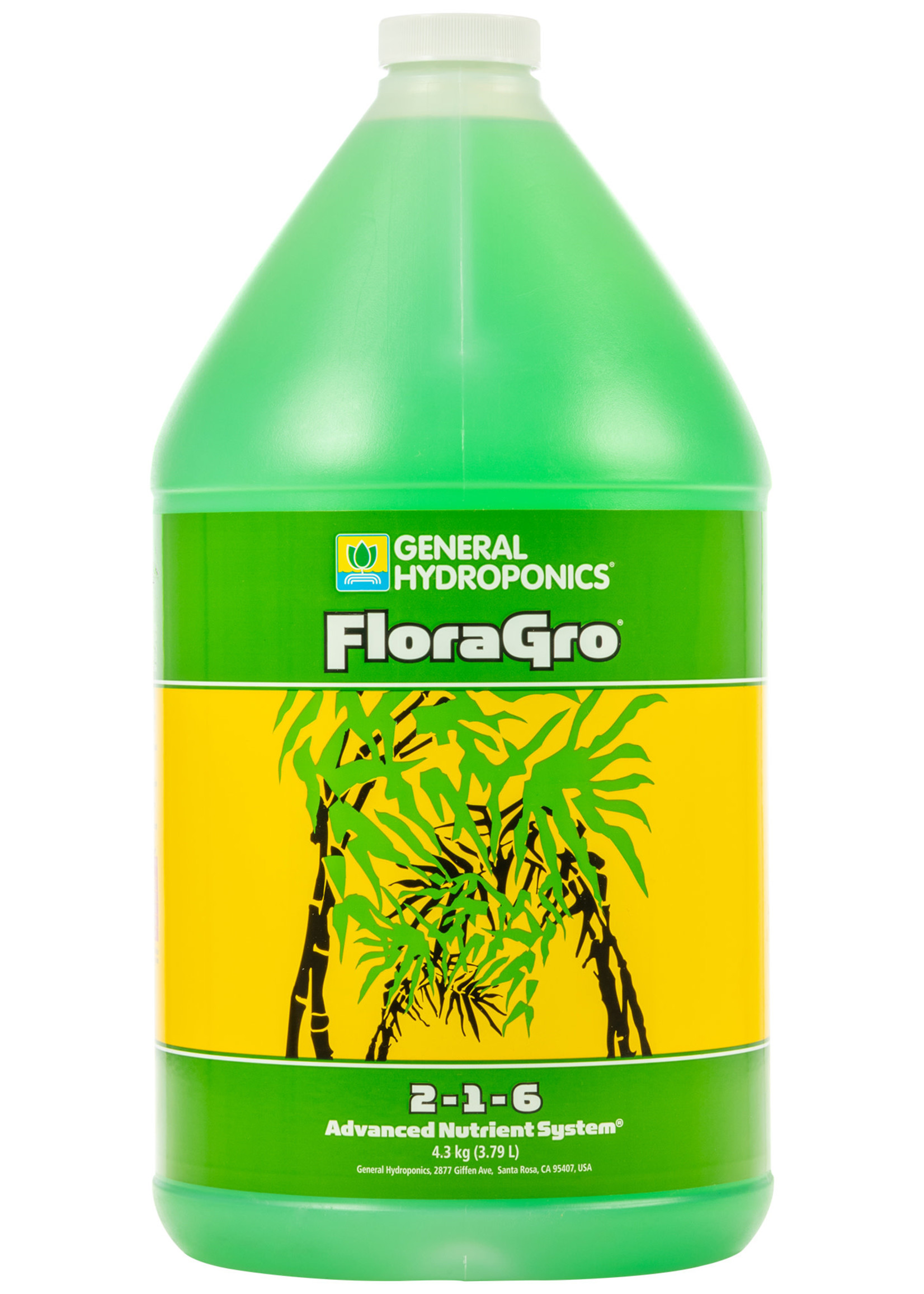 General Hydroponics GH Flora Gro CDN 1GAL/4