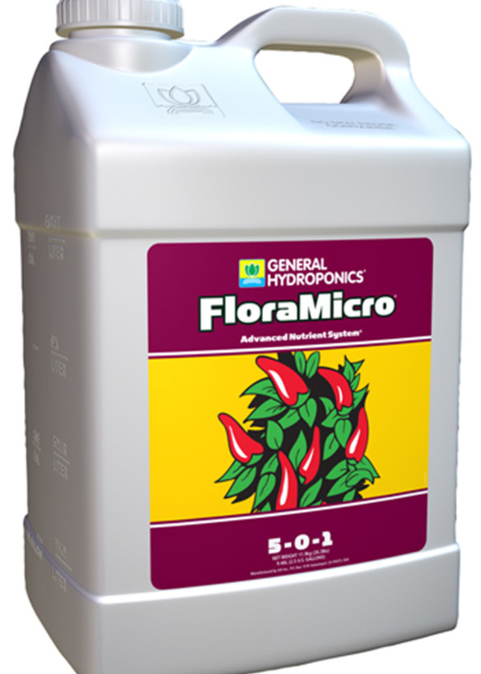 General Hydroponics GH Flora Micro 2.5 Gallon (2/Cs)