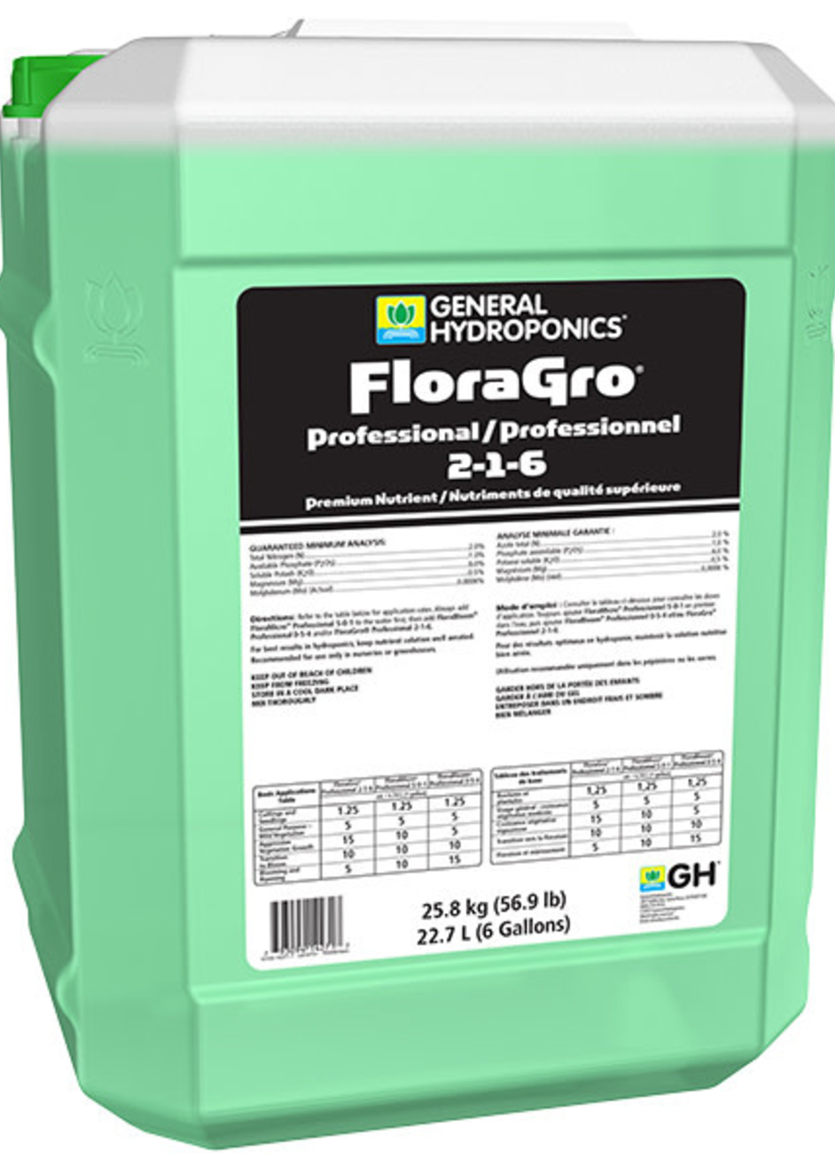 General Hydroponics Flora Gro PRO CDN 6GL