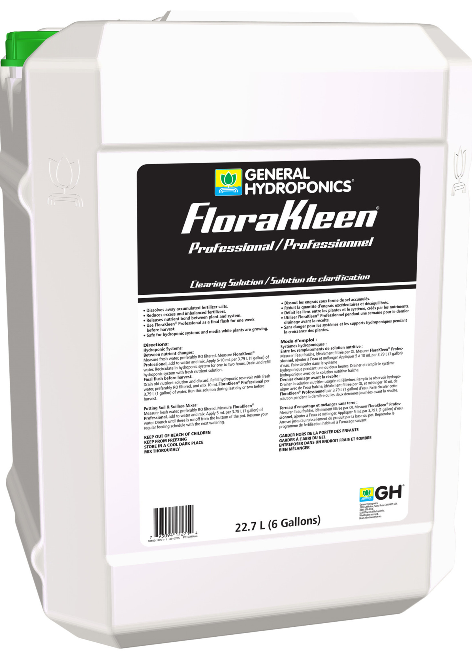 General Hydroponics GH FloraKleen Pro 6 Gallon