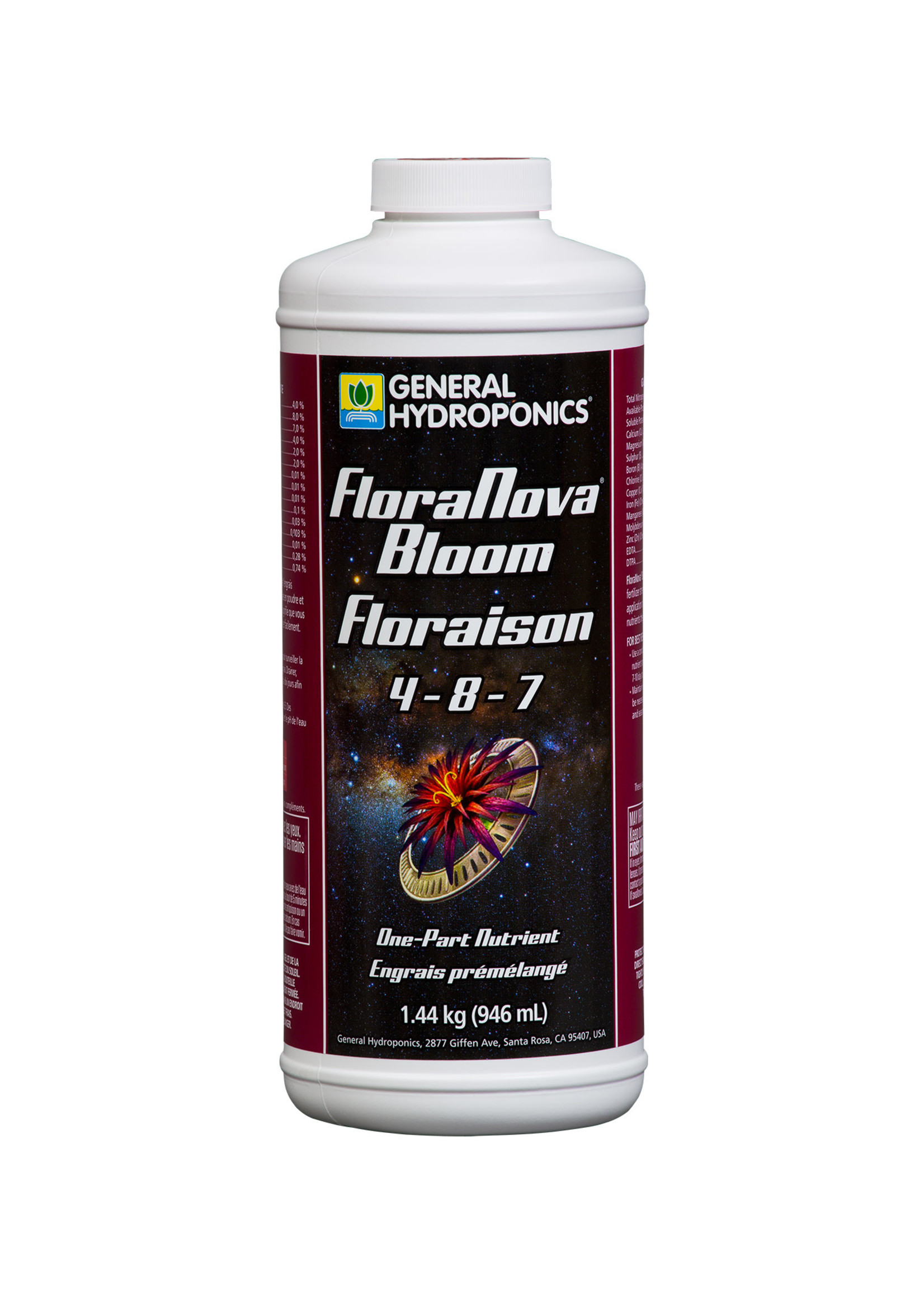 General Hydroponics GH FloraNova Bloom Quart (12/Cs)
