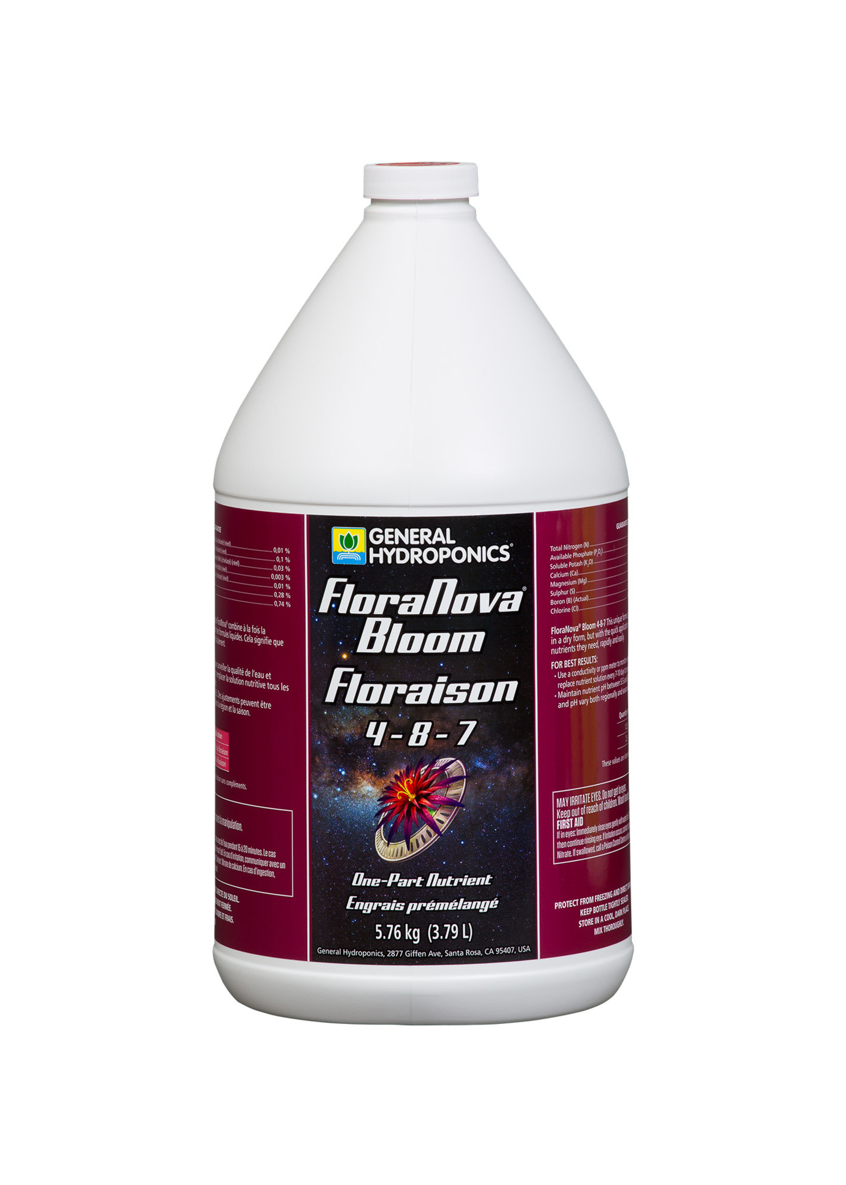 General Hydroponics GH FloraNova Bloom Gallon (4/Cs)