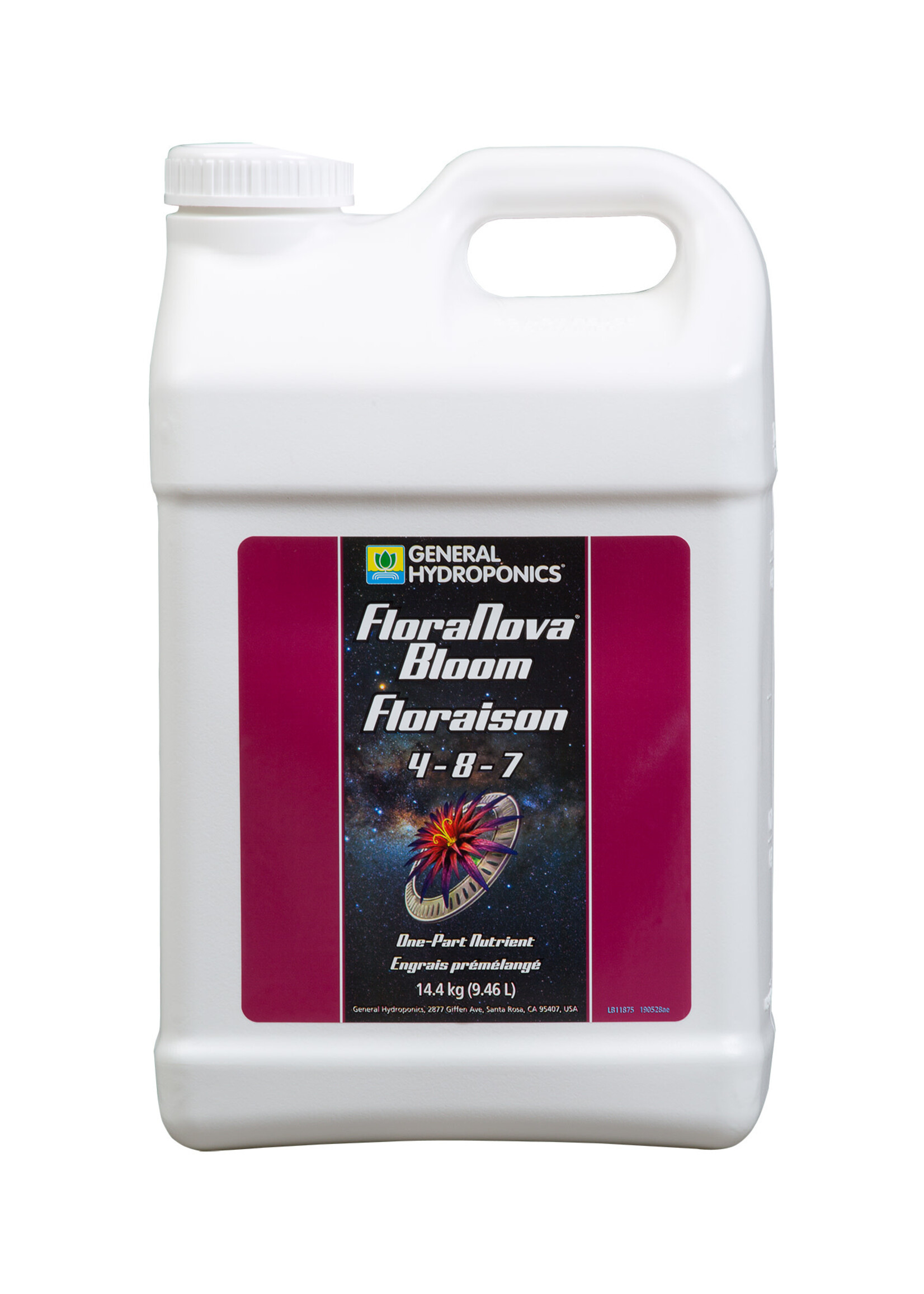 General Hydroponics GH FloraNova Bloom 2.5 Gallon (2/Cs)