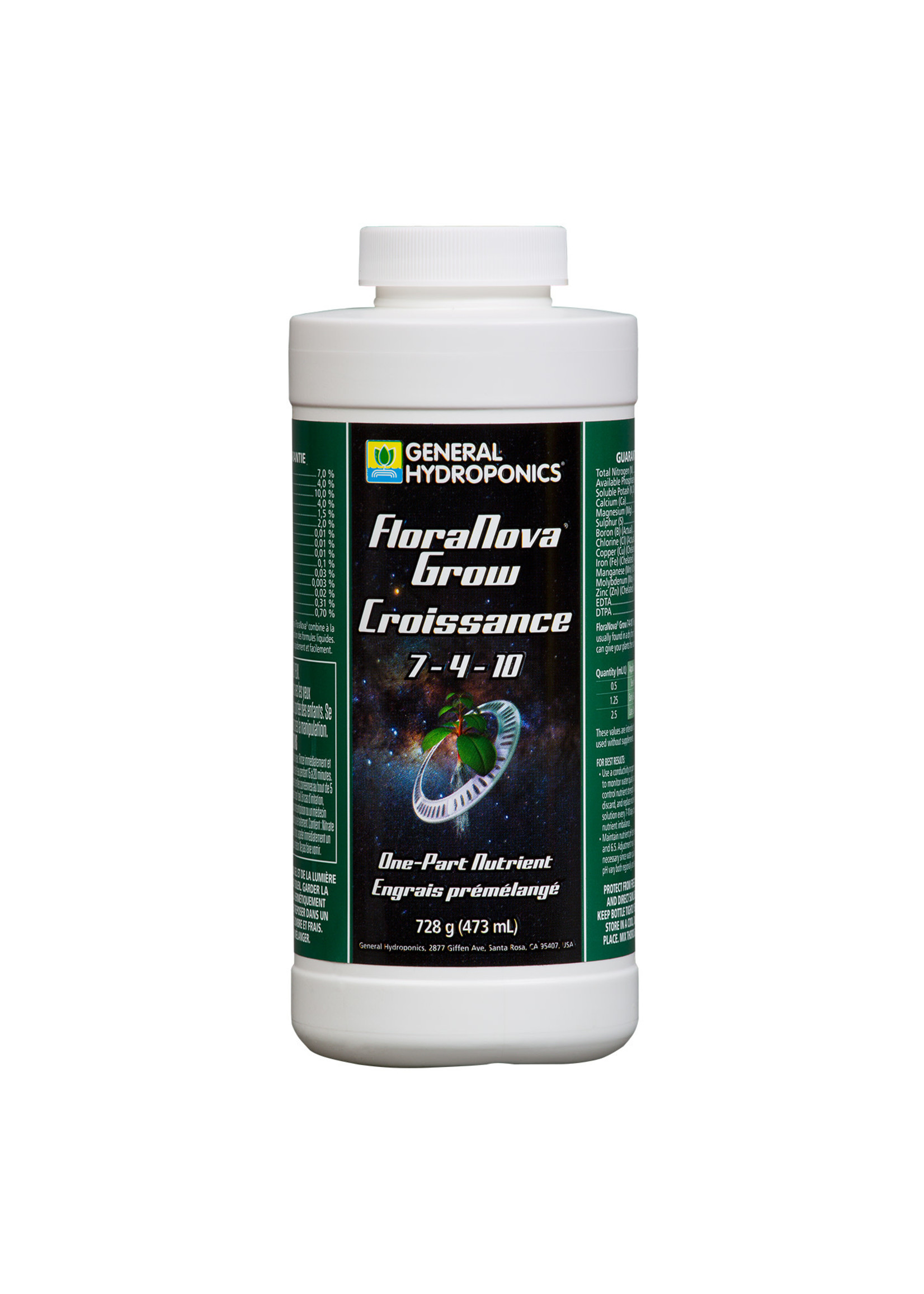 General Hydroponics GH FloraNova Grow Pint (12/Cs)