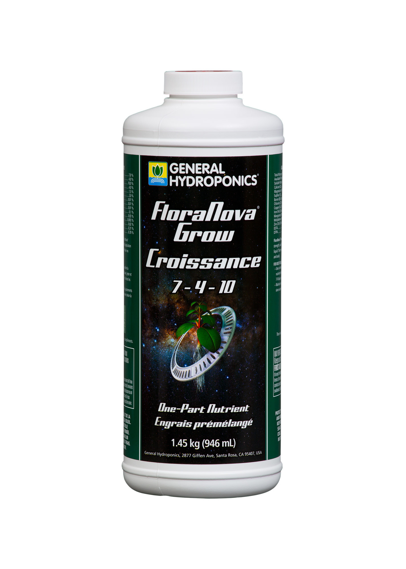 General Hydroponics GH FloraNova Grow Gallon (4/Cs)