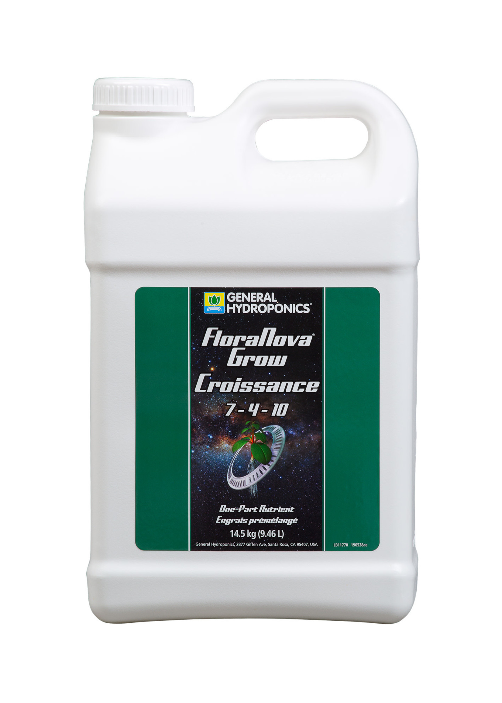 General Hydroponics GH FloraNova Grow 2.5 Gallon (2/Cs)