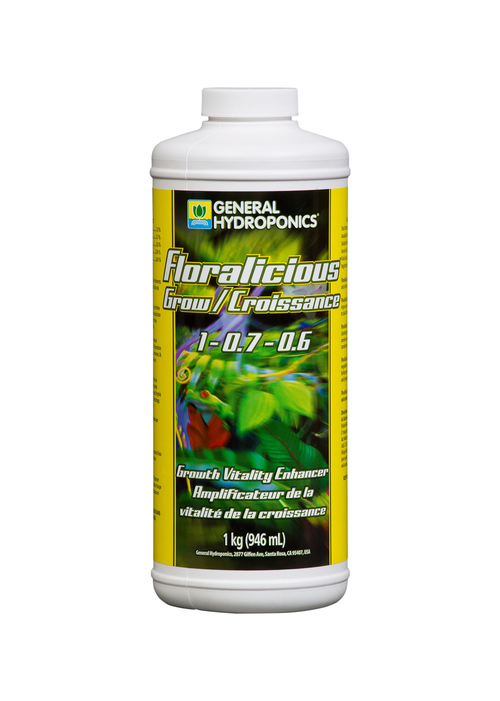 General Hydroponics GH Floralicious Grow Quart (12/Cs)