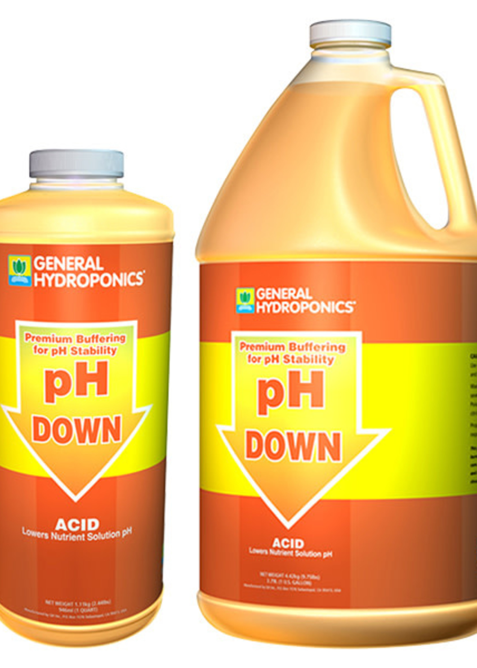General Hydroponics GH CDN pH DOWN QUART/1 (12/CS)