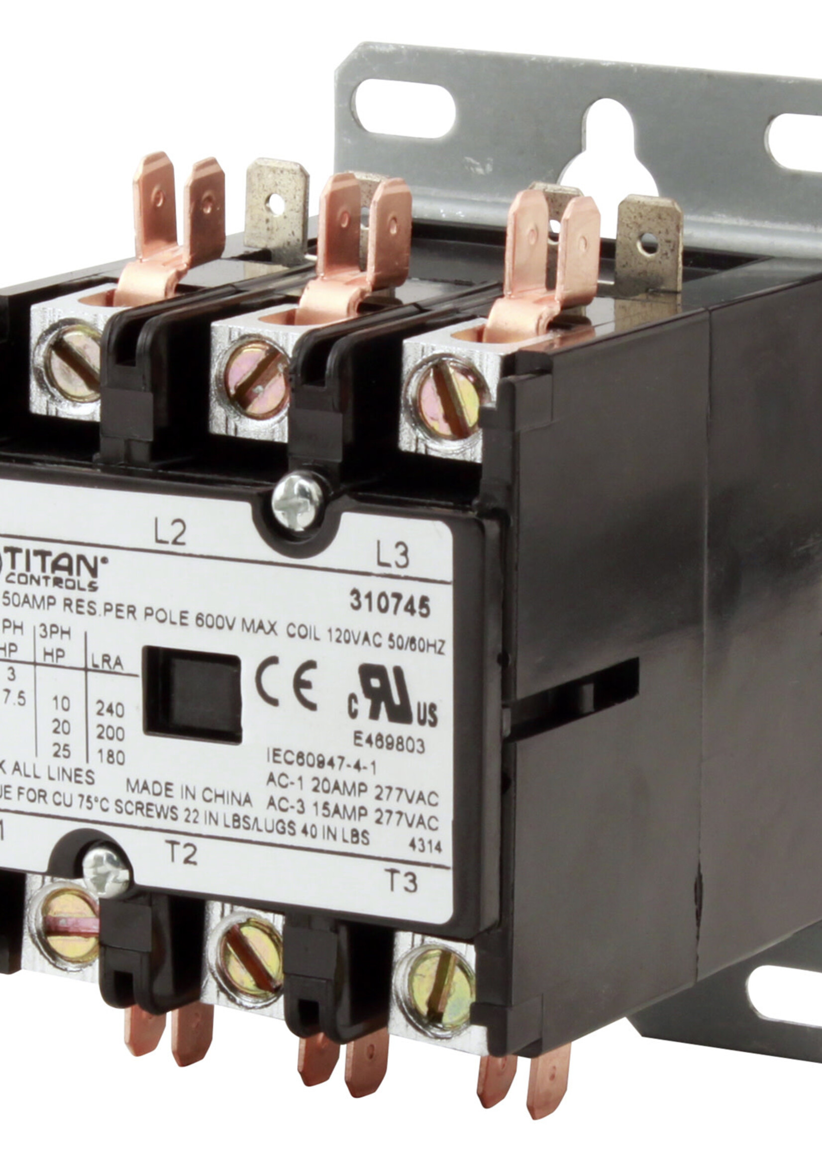 Titan Controls Titan Controls 3P /120 V 50 A Relay (25/Cs)